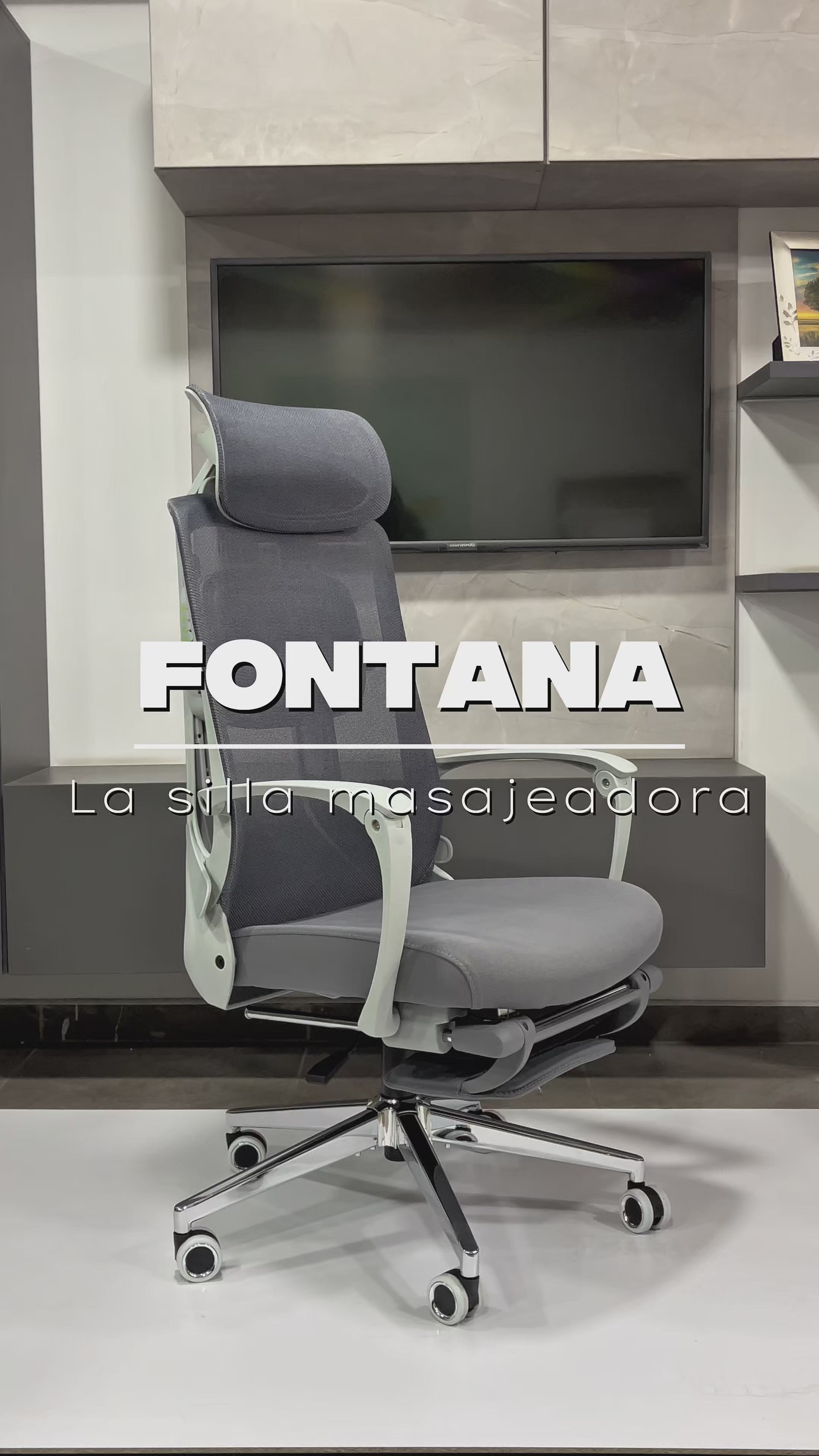 Silla Fontana Masajes Gris